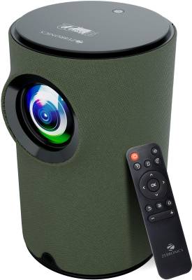 ZEBRONICS ZEB-PIXAPLAY 22 (3200 lm) Portable with Electronic Focus, Multi Connectivity & Supported Formats, In-built Speaker, Dual Band Connectivity, Cotton Swab Pack , Stunning 720p HD Smart Projector