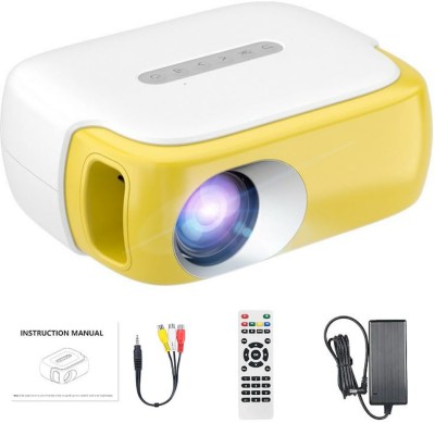 miracledigital Projector (1500 lm / 2 Speaker / Remote Controller) Portable Projector(White)