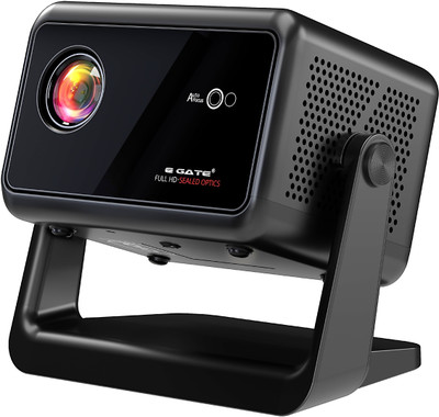 Egate Duster 5X Automatic Projector | Sealed Engine | 500 ISO | Android 13 (500 lm / Wireless) Portable Projector(Black)