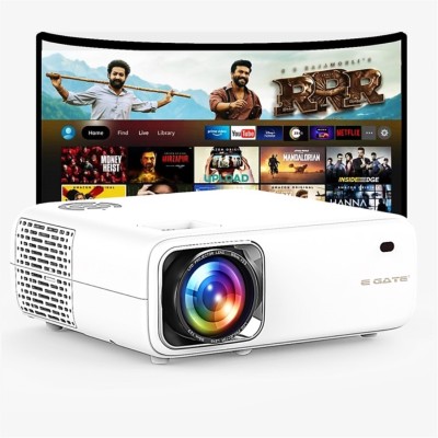 Egate L9 Pro Android Full HD 1080p (8400 lm / Remote Controller) Projector(White)