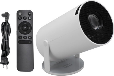 Voltegic 720p HD Smart Projector With Android 11 For Outdoor Cinema-White (4000 lm / 1 Speaker / Wireless / Remote Controller) Portable Projector(White)