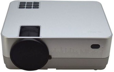 dkian HQ4 Android smart projector with pre install app wifi bluetooth miracast HD 1280x720 720P 3200 Lumens Home Theater Video Projector HD Supports 1920 * 1080 (3200 lm / 1 Speaker / Wireless / Remote Controller) Portable Projector(Silver)
