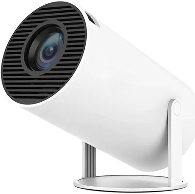 Hespa 1080p Smart LED Projector with Rotating Design & Built-in Streaming Apps (2000 lm / Wireless / Remote Controller) Portable Projector(White)