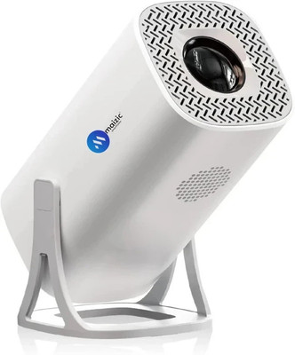 Maizic Smarthome Android 11.0 Smart Projector, 1080P & 4K Support, 2X Brighter, 2.4G & 5G Wifi (8400 lm / 1 Speaker / Wireless / Remote Controller) Portable Projector(White)