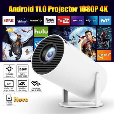 Offtrot M9 WI-FI Miracast 1280P HD Smart Home Theater LED Video Projector (2200 lm / 1 Speaker / Wireless / Remote Controller) Portable Projector(White)