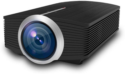 TOTAL Mini Led Portable Smart Home Theatre Projector with LCD Remote Controller (4500 lm) Portable Projector(LIGHT BLACK)