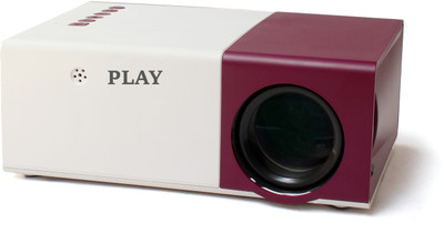 PLAY New Pixel Pro Full HD LED 3D Smart Mini HDMI/AV/USB/AUDIO OUT/TV Input (2000 lm / Wireless / Remote Controller) Portable Projector(White)