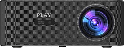 PLAY Smart 4K 3D Android WiFi BT with HDMI-ARC USB Certified GOOGLE TV Dolby (25000 lm / Wireless / Remote Controller) Projector(Black)