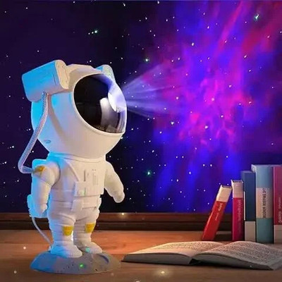 Jaaro Astronaut Star Projector Night Light with Remote-Controlled Galaxy Display (50 lm / Wireless / Remote Controller) Portable Projector(White)