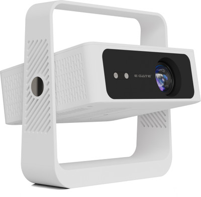 Egate Atom 4X Air (10000 lm / 1 Speaker / Wireless / Remote Controller) Portable Air Automatic Projector 4k & 1080p Ultra HD Support,400 ISO, Preinstalled Netflix, Prime,
Live TV Auto Focus + Auto Keystone, WiFi, in/Out BT,Screen Mirroring,Obstacle Avoidance Projector(White)