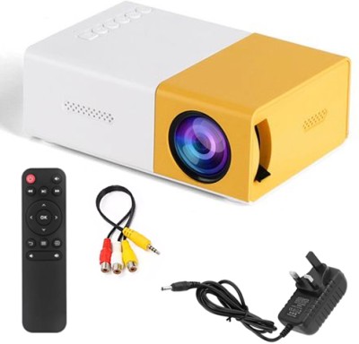 Jaaro Full HD Mini LED Projector IQ78 (600 lm / Remote Controller) Portable Projector(Yellow)