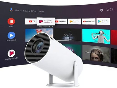 Sagar Enterprise Smart 4K Projector (10 lm / 1 Speaker / Wireless / Remote Controller) Portable Projector(White)