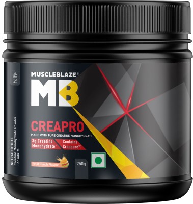 MUSCLEBLAZE CreaPRO Creatine with Creapure powder from Germany Creatine(250 g, Fruit Punch)