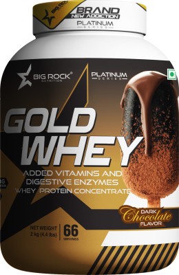 BIG ROCK NUTRITION Labdoor Certified Gold Whey High Quality Protein Whey Protein(2 kg, CHOCOLATE)