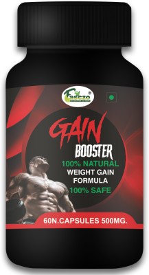 Fasczo Gain Booster Muscle Gainer Product, Weight Gain Capsule, Mass Protein Supplement Weight Gainers/Mass Gainers(60 Capsules, No Flavour)