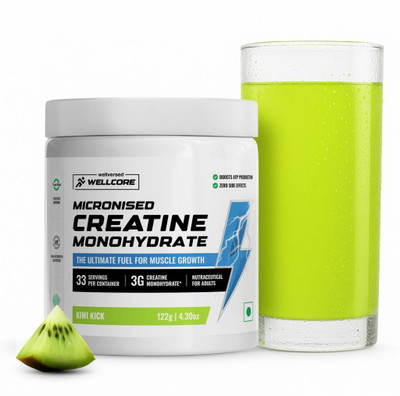 Wellcore Micronised Monohydrate Creatine(122 g, Kiwi Kick)