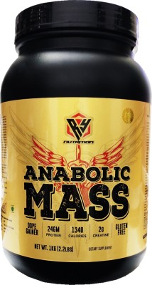 RY Nutrition Anabolic Mass Gainer For Bulk Mass Calories 1340 (Kesar Kulfi 2.2Lbs) Weight Gainers/Mass Gainers(1 kg, Kesar Kulfi)