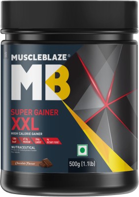 MUSCLEBLAZE Super XXL, For Muscle Weight Gainers/Mass Gainers(500 g, Chocolate)