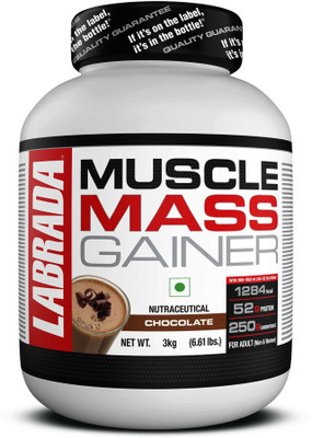 Labrada nutrition Muscle Weight Gainers/Mass Gainers(3 kg, Chocolate)