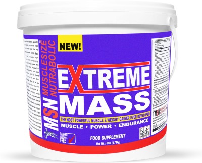 MUSCLE SIZE Extreme For Bulk Weight Gainers/Mass Gainers(2.72 kg, CHOCOLATE)