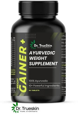Dr.trueskin Weight Gainer+ High Calorie Protein Blend Weight Gainers/Mass Gainers(90 Capsules, Unflavored)
