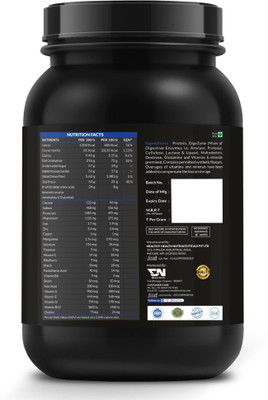 DNUTRIXN Advance Mass Gainer with High Protein, Multivitamin, Digestive Enzyme + Premium Weight Gainers/Mass Gainers(2 kg, Chocolate)