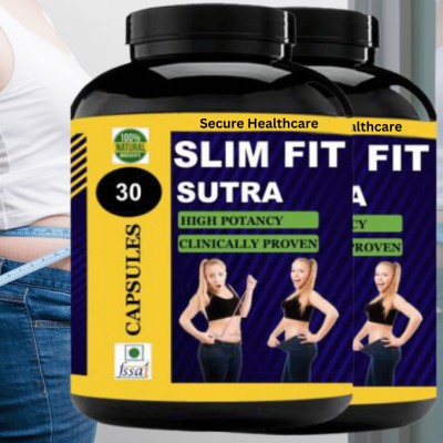 Secure Healthcare Slim Fit Sutra | Body Weight Loss | Ayurvedic Product | Fat Burner| capsule Plant-Based Protein(60 Capsules, unflavoured)