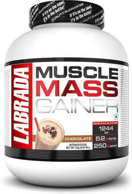 Labrada MUSCLE Weight Gainers/Mass Gainers(3 kg, CHOCOLATE)