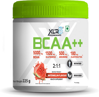 XLR8 BCAA++ Powder Supplement - Instantised Vegan BCAA BCAA(225 g, Watermelon)
