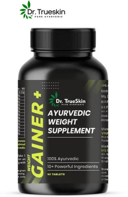 Dr.trueskin Weight Gainer+ Daily Muscle Gain Formula Weight Gainers/Mass Gainers(90 Capsules, Unflavored)