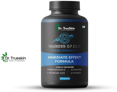 Dr.trueskin Thunder Of Zeus Capsules with stamina power wellness mix Pre Workout(30 Capsules, Unflavored)