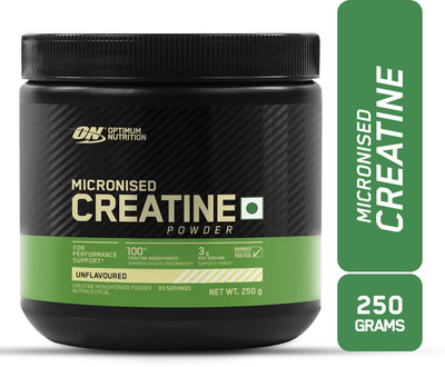 Optimum Nutrition (ON) Micronized Creatine Monohydrate Powder,83 serves Creatine Creatine(250 g, Unflavored)