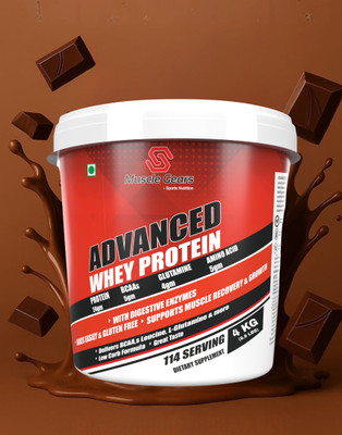 Muscle Gears Advanced Whey Protein 10 lbs Whey Protein(4.53592 kg, Chocolate)