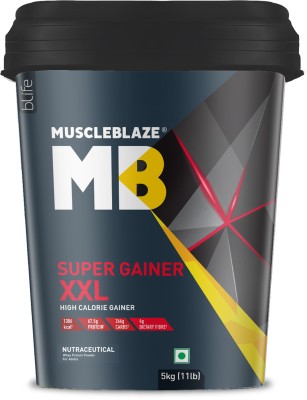 MUSCLEBLAZE Super Gainer XXL, For Muscle Mass Gain Weight Gainers/Mass Gainers(5 kg, Chocolate)