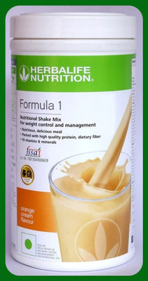Herbal Nutrition Life Formula 1 Nutritional Shake Orange Cream Flavor Plant-Based Protein(500 g, Orange Cream)