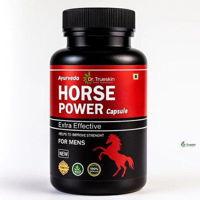 Dr.trueskin Horse Power Herbal Power Capsules For Men 3428 Nutrition Bars(30 Capsules, No Flavor)