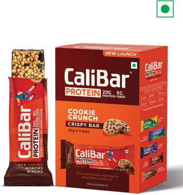 CaliBar 20g Protein Bar - Cookie Crunch Protein Bars(6 No, Cookie Crunch)