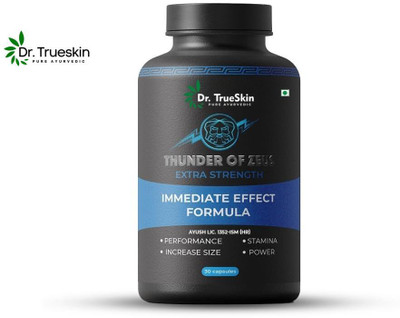 Dr.trueskin Thunder Of Zeus Capsules with stamina daily energy booster Pre Workout(30 Capsules, Unflavored)