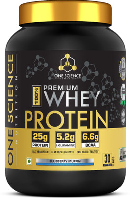One Science OS PREMIUM WHEY PROTEIN (BLUEBERRY MUFFIN) Whey Protein(907 g, BLUEBERRY MUFFIN)