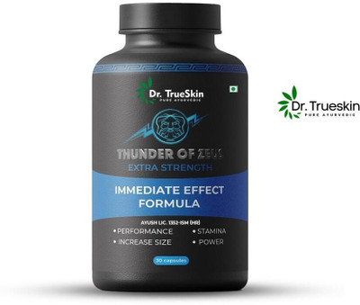 Dr.trueskin Thunder Of Zeus Capsules for stamina herbal recovery booster Pre Workout(30 Capsules, Unflavored)