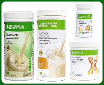 Herbal Nutrition Life FORMULA1BANANA500 PROTIEN 200 GAFRESHENERGYDRINK LEMON 50 +SHAKEMATE 500 G Protein Shake(1.25 kg, BANANA)