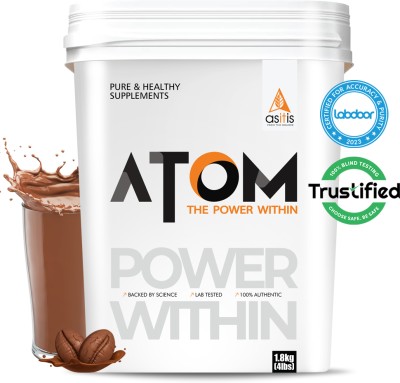 AS-IT-IS Nutrition AS-IT-IS ATOM Whey Protein 1.8kg with Digestive Enzymes | Mocha Cappuccino | Whey Protein(1800 g, Mocha Cappuccino)