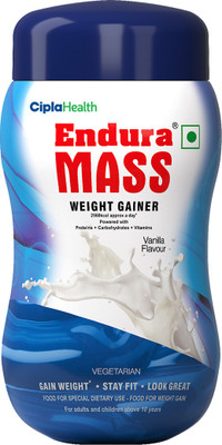Endura Vanilla 550 Grams Weight Gainers/Mass Gainers(550 g, Vanilla)