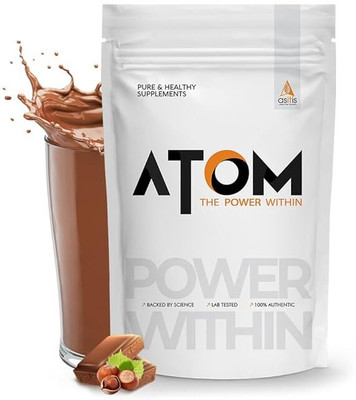 AS-IT-IS Nutrition ATOM Beginners | Accelerates Muscle-building | Whey Protein(500 g, Choco Hazel Fusion)