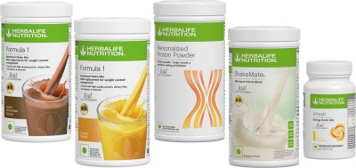 Herbalife Nutrition Formula 1 Chocolate & Mango Protein Powder 400G ShakeMate Afresh Energy Drink Protein Shake(1950 g, Lemon)