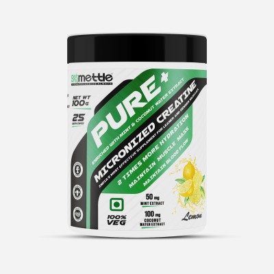 Mettle Pure+ Micronized Creatine with Mint & Coconut Water Extract Creatine(100 g, Lemon)