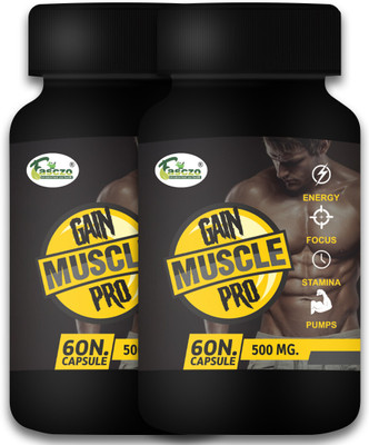 Fasczo Gain Muscle Weight Gain Capsule Muscle Gainer Product , Mass Protein Supplement Weight Gainers/Mass Gainers(120 Capsules, No Flavour)