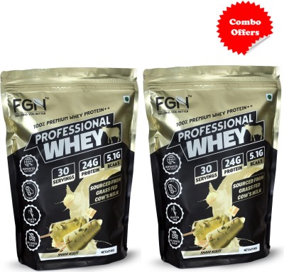 FITGURU NUTRITION Professional Whey Protein Powder 24gm Protein Per Serving, total 60 Servings Whey Protein(2 kg, Shahi Kulfi)