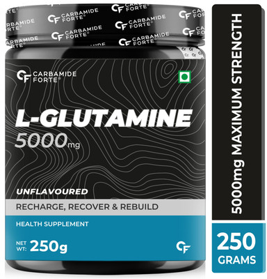 CARBAMIDE FORTE L-Glutamine Supplement 5000mg | Glutamine Powder for Post Workout Recovery Glutamine(250 g, Unflavoured)