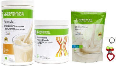 HERBALIFE Weight Loss Combo Pack Formula 1 Banana + personalized protein powder Plant-Based Protein(1200 g, Banana)